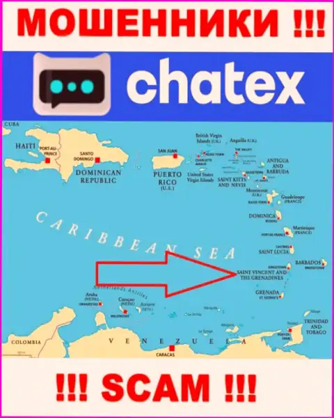 Не доверяйте internet мошенникам Чатех Ком, так как они зарегистрированы в офшоре: St. Vincent & the Grenadines