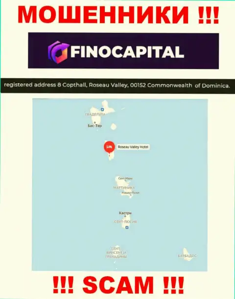 FinoCapital - это МОШЕННИКИ, пустили корни в оффшоре по адресу: 8 Copthall, Roseau Valley, 00152 Commonwealth of Dominica