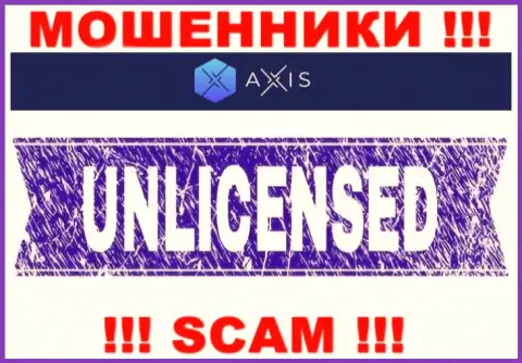 Решитесь на сотрудничество с Axis Fund - останетесь без средств !!! У них нет лицензии
