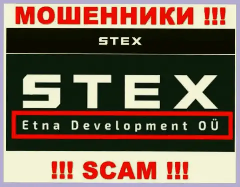 На сайте Стекс Ком сказано, что Etna Development OÜ - это их юридическое лицо, но это не значит, что они честные