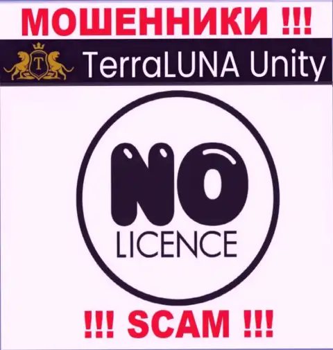 Ни на сервисе Terra Luna Unity, ни в глобальной сети internet, информации об лицензии указанной конторы НЕ ПОКАЗАНО