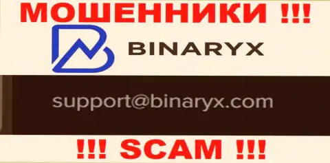 На web-портале обманщиков Binaryx Com расположен данный электронный адрес, на который писать не надо !!!