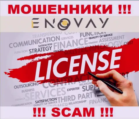 У организации ЭноВей не имеется разрешения на ведение деятельности в виде лицензии - это РАЗВОДИЛЫ