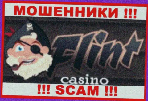 Логотип ЛОХОТРОНЩИКОВ Flint Bet