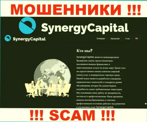 Что касается направления деятельности SynergyCapital (Брокер) - это стопроцентно лохотрон