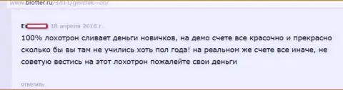 Герчик и Ко Лтд стопроцентно ОБМАН !!! Оценка валютного игрока